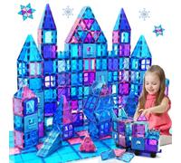 Bloques Magneticos Construccion Niños 102 Piezas Construcciones Magneticas Niño Con Noria/2 Coches 3D Creativo Juego Regalos Niña Juguetes Educación 3 4 5 6 7 Año Niño Niña Navidad