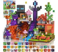 Bloques Magneticos Construccion Niños 150 Piezas 2CM 3+ Magneticas, Juego Magnetic Blocks Tiles Construcción, Juguetes Montessori para Niños 4 5 6 7 8 9 10 11 12 Regalos de Cumpleaños para Niñas