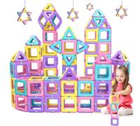 Bloques Magneticos Construccion Niños, Construcciones Magneticas Bloques de Construcción Magnéticos, Educativo Montessori Juguetes Niños 3 4 5 6 7 8 Años, 40 Piezas Magneticas Niños,Regalos de Pascua