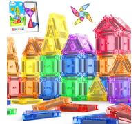 Bloques Magnéticos Construcción Niños, Mini Magnetic Blocks, Piezas Magnéticas Stem, Magnetic Tiles Juguete Sensorial Educativo para Niños y Niñas de 3 Años en Adelante Regalo Ideal