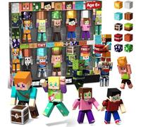 Bloques Magnéticos Construcción Niños (Set 20 Piezas): 10 Personajes Figuras y 10 Cubos Magnéticos, Juegos Montessori Educativos, Imanes de Construcción, Regalo para Niños y Niñas 3 4 5 6 Años