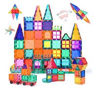 Bloques Magnéticos Niños 100 Piezas 3D Juguetes de Construcciones Magneticas Niños Stem Creatividad Juguetes Educativos Regalos para Mayores de 3 años