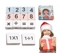 Bloques Matemáticos,Juguetes Educativos de Madera - Juego De Multiplicación División Y Recuento - Para Primaria Escuela En Casa Maestros Y Educación