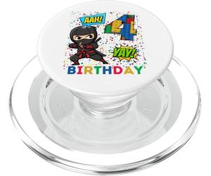 Bloques Ninja para niños de 4º cumpleaños PopSockets PopGrip para MagSafe