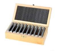 Bloques paralelos, juego de 10 pares de acero endurecido de 1/8 x 3 pulgadas, espaciadores de tornillo para fresado, tolerancia de tierra a 0.0003, incluye caja de madera para uso en taller de