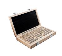 Bloques patrón, 38 Uds. Bloques de calibre métrico grado 0 nivel 1 calibrador de detección enrutador juego de mesa HSS precisión 0,01 herramientas de torno de medición(Level 0)