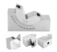 Bloques Patrón Calibrador de precisión con ángulo ajustable en V for fresado bloque, configuración 0 a 60 grados, placa angular, calibrador(30)