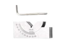 Bloques Patrón Calibrador de precisión con bloque en V ángulo ajustable, configuración fresado 0 a 60 grados, placa angular(25)