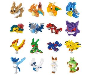 Bloques pequeños de Pokémon Nanoblock Charizard Kyogre Groudon Rayquaza, modelo educativo, juguetes gráficos para niños, juguetes de regalo de cumpleaños C-315 no box