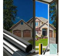 Bloss Película de privacidad unidireccional para ventana, tinte reflectante para ventana, para el hogar, película de privacidad diurna que no se ve, bloqueo solar, cubiertas de ventanas anti UV con 3