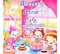 Blossom Brew Cafe. Unique and beautiful colouring book for adults.Great for creative work and relaxing time