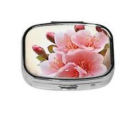 Blossom - Pastillero de metal, organizador de píldoras, portátil, para bolsillo o bolso, organizador decorativo de medicamentos, contenedor de vitaminas