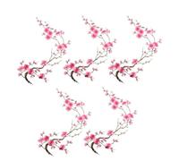Blossom Patches for Backpack 5 Pieces Vibrant No Sewing Adhesive