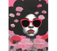 Blossom- Pink Afro Ink Edition: Afrocentric Self-Care Journal for Black Women - Full-Page Transparent Cover Artwork image each page for an immersive writing experience