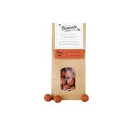 Blossombs Bolsa de papel kraft con 50 árboles de flores, color rojo terracota, bombas de semillas, regalo de flores para mariposas, abejas y abejorros, mezcla de semillas de flores