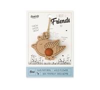 Blossombs Bomba de semillas - Decoración de regalo "Mejores amigos" - Pájaro (1 ud)