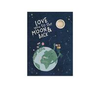 Blossombs Bomba de semillas - Tarjeta de regalo - Te amo hasta la luna y de vuelta (1 ud) - regalo original de amor