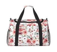 Blossoming Rose Flowers - Bolsa de viaje grande, plegable, impermeable, para la noche, playa, natación, piscina, deportes, gimnasio