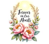 Blossoms in Heaven Forever in Our Hearts: Baby & Child Funeral Guest Book: A Celebration of Her Life & Legacy - Memorial Sign-In Book with Guest ... Keepsake Pages for Services (192 characters)