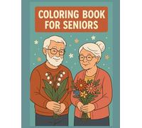 Blossoms of serenity COLORING book for seniors