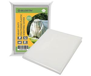 BLOSTM Láminas De Polietileno De Alta Resistencia 2m X 3m Láminas De Plástico Grueso Para Aislamiento De Jardinería Y Protección Contra Escombros De Edificios - 1000g (250 micron)