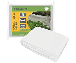 BLOSTM Manta Termica Plantas Vellón De Protección contra Congelación Protección para Plantas Cubierta De Protección contra Plagas - 30 gsm 2 x 10M
