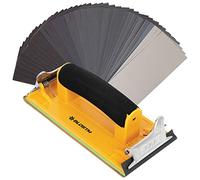 BLOSTM Surtido de Papel de Lija con Lijadora Manual - Grano 120 a 7000, 48 Piezas de Papel de Lija Grueso a Fino para Madera, Paredes y Automoción - Incluye Bloque de Lijadora de Mano, Juego de 48