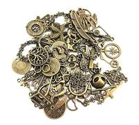 Blovess Yueton - Colgante para manualidades, 70 piezas (aprox. 70 unidades), diseño envejecido, color bronce