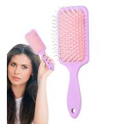 Blow Drying Paddle Brush, Detangling Hair Brushes, 2.95x1.18x8.46 inches Soft Flexible Bristles Scalp Massage Comb for Women Men, Thick Curly Long Short Wet Dry Hair