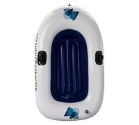 Blow Up Boat - Inflatable Dinghy Raft Kayak Float, Thickened PVC Single Person Fishing Vessel 145x91cm | Portable plegable Rigid Rubber Watercraft Travel Outdoor Lake Beach Pool River