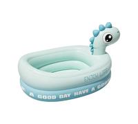 Blow Up Pool, Cute Foldable Ball Pit, 35 Inches Inflatable Summer Pool with Seat, Water Play Tub with Strong Support, Bathroom Patio Balcony Backyard Garden Pools Accessory, Travel Shower Bath Fun