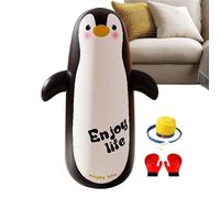 Blow Up Punching Bag - Inflatable Stand Toy for Kids | Cuerpo de PVC con soporte de base de agua, engranaje de actividad interior para la coordinación de equilibrio de habilidades de construcción