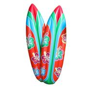 Blow Up Surf Board - 2 Pieces Inflatable Pool Toy, Tropical Design Elements