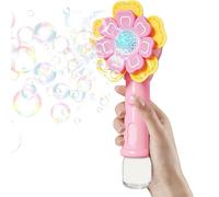 Blower de jabón floral - de solución automática, fabricante de diversión de jardín vibrante, Prop de compromiso infantil | Hélice alegre portátil, Essential Entertainment Gear for Summer