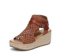 Blowfish Malibu Sandalias de cuña Lorrah para mujer, coñac, 37 EU
