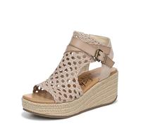 Blowfish Malibu Sandalias de cuña Lorrah para mujer, Gold, 39 EU