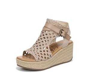 Blowfish Malibu Sandalias de cuña Lorrah para mujer, Gold, 39 EU