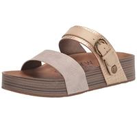 Blowfish Malibu Sandalias de plataforma Marge para mujer, Arena blanca/dorado Dile, 37 EU