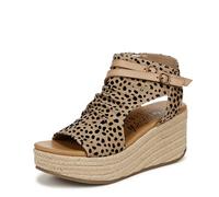 Blowfish Malibu Sandalias de tacón de cuña Lacey Sand Pixie para mujer, leopardo, 40 EU