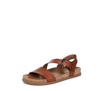 Blowfish Malibu Sandalias planas Lance para mujer, piel sintética color marrón escocés, talla 4
