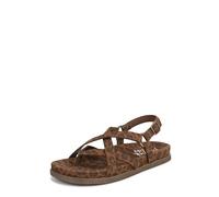 Blowfish Malibu Sandalias planas Luster 2 para mujer, Leopard Suede, 40 EU
