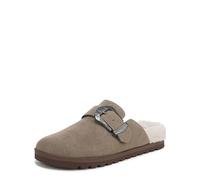 Blowfish Malibu Sienna Cozy Mule para mujer, gris pardo imitación de gamuza, 37-38 EU