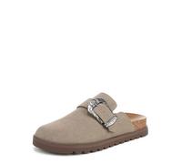 Blowfish Malibu Zuecos Sienna para Mujer, Gris Pardo imitación de Gamuza, 37 EU