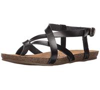 Blowfish Women's Granola Fisherman Sandal, Black Dyecut PU, 11 M US