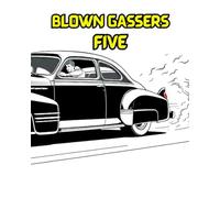 BLOWN GASSERS FIVE: Blown gassers" are a type of iconic hot rod drag racing car from the 1950s (Cars for enthusiasts , Muscle Cars, Hot Rods and Torrid Roadsters.)