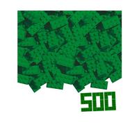 Blox - 500 Bloques de construcción Verdes para niños a Partir de 3 años, 8 Unidades, en Caja de cartón, Totalmente Compatible con Muchos Otros Fabricantes.