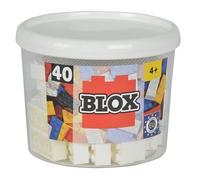 Blox - Bote de 40 Bloques, Color Blanco (Simba 4118890)