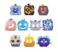 Blox Fruits - Pack de 4 Mini Figuras Misteriosas Coleccionables | Figuras Sorpresa Inspiradas en el Videojuego Roblox Blox Fruits | Juguete para Fans, Niños y Coleccionistas