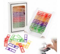 BLPRKOT 12 Piezas Portaobjetos de Microscopio Preparados para Niños, Muestras de Especímenes Variados, Kit de Ciencia y Educación, Accesorios para Microscopio Infantil, Tamaño 2x6cm, Multicolor