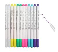 BLPRKOT 12 Piezas Rotuladores de Tela Borrables con Agua, tiza costura, Rotuladores Solubles en Agua Que, Marcador de Telas para Confección para Tela y Telas de Cuero, Ideal para Costura, Bordado